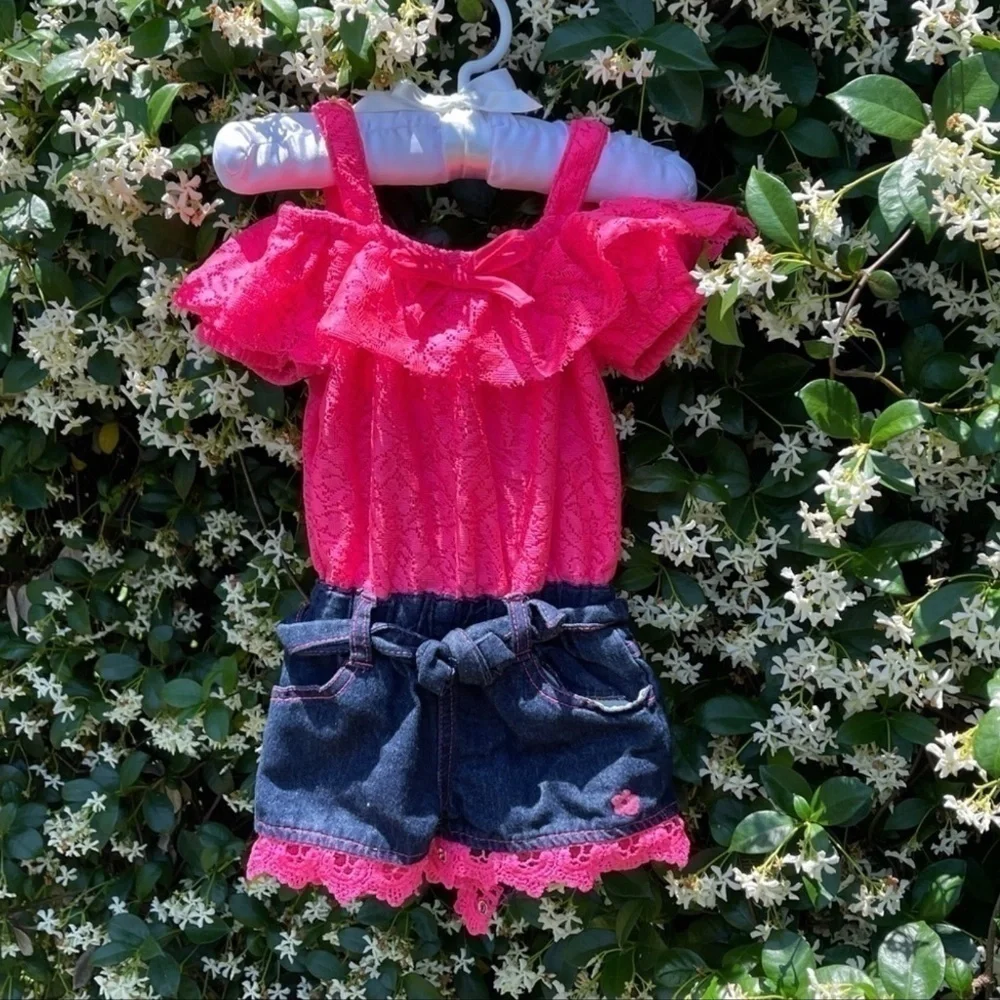 Lot Of 4-18 Month Girls Clothes Dress Rompers Swimsuit